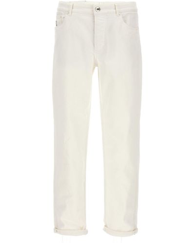 Brunello Cucinelli Jeans Mit Traditioneller Passform - Weiß