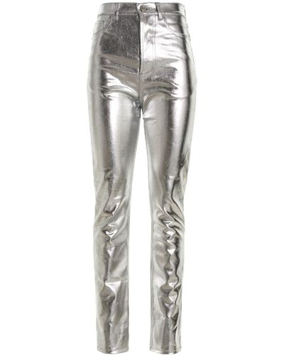 Alexandre Vauthier Coated Jeans - White