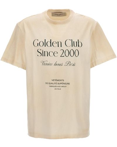Golden Goose Logo Print T-shirt - Natural