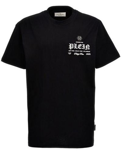 Philipp Plein T-shirt logo gommato - Nero