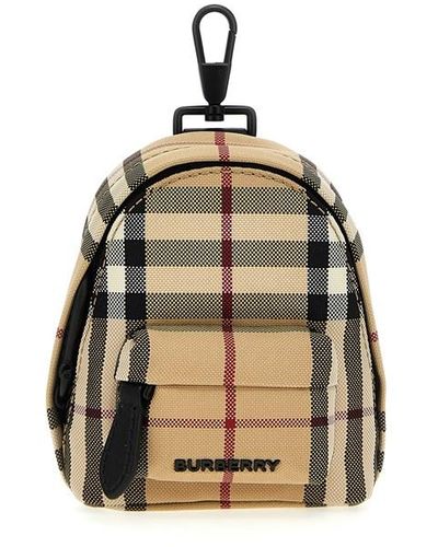 Burberry Sonny Bum Bag Keychain in Natural