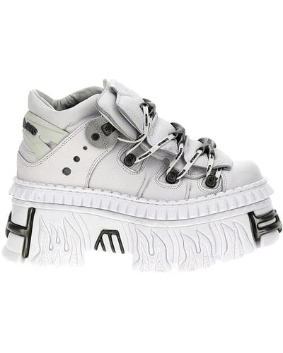 Vetements Sneakers "Platform" X New Rock - Weiß