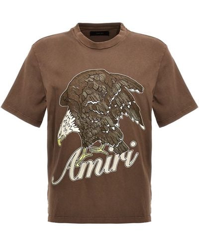 Amiri T-Shirt " Eagle" - Braun
