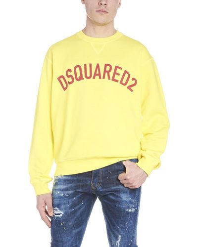 DSquared² Logo Print Sweatshirt - Yellow