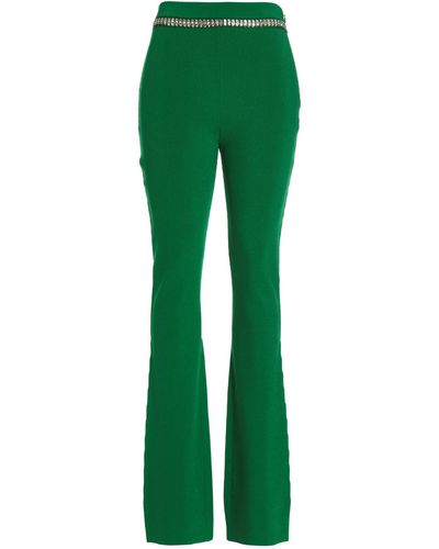 Rabanne Jewel Ribbed Trousers - Green