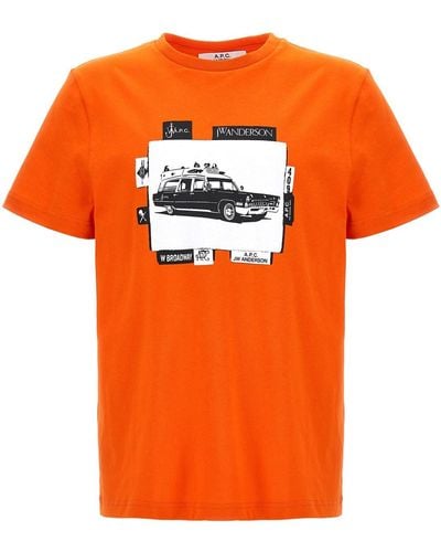 A.P.C. T-shirt X Jw Anderson - Orange