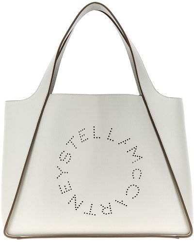 Stella McCartney Shopper-Tasche Mit Logo - Natur