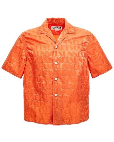Sunnei Logo Shirt - Orange