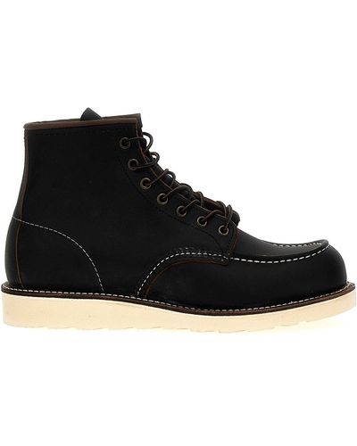 Red Wing 'classic Moc' Ankle Boots - Black