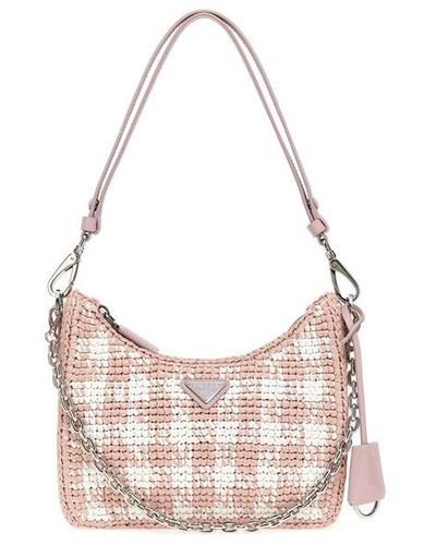 Prada Re-edition Shoulder Bag - Pink