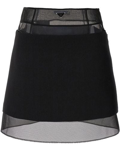 Prada Crinoline Mini Skirt - Black