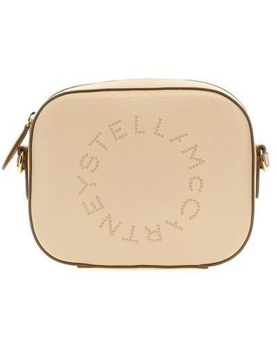 Stella McCartney 'mini Camera Bag' Crossbody Bag - Natural