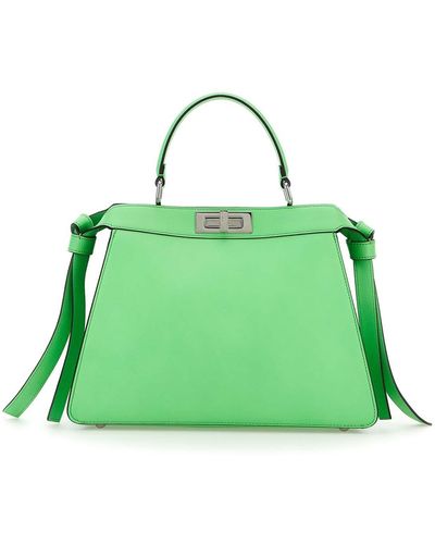 Fendi 'peekaboo Iseeu' Midi Handbag - Green