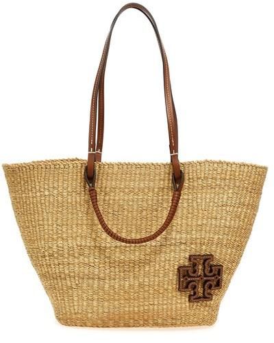 Tory Burch Straw Raffia Tote Handbag Purse Tan - $261 (47% Off