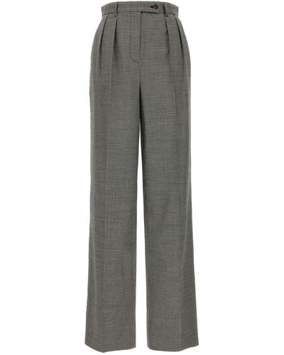 Rochas Houndstooth Trousers - Grey