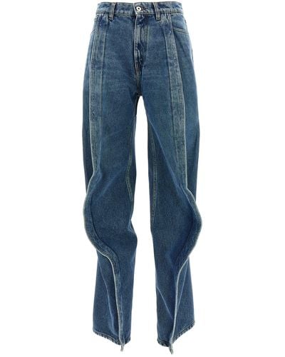 Y. Project Jeans "Evergreen Banana Jeans" - Blau