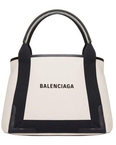 Balenciaga 'navy Cabas' Small Shopping Bag - Multicolor