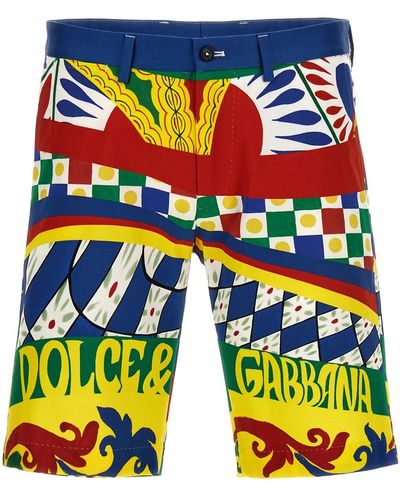 Dolce & Gabbana 'carretto' Bermuda Shorts - Blue