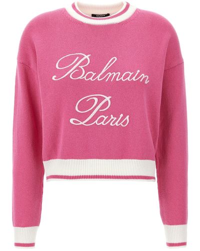 Balmain Pullover " Signature" - Pink