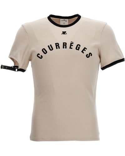 Courreges Logo Print T-shirt - Multicolour