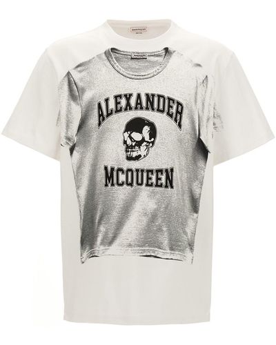 Alexander McQueen T-Shirt Mit Logodruck - Weiß