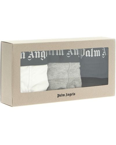 Palm Angels 3-pack Logo Boxers - Grey
