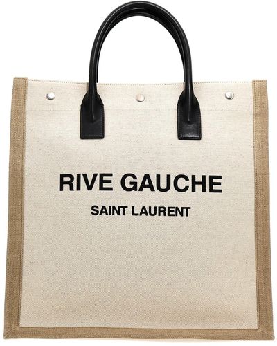 Saint Laurent 'rive Gauche North/south' Shopping Bag - Natural