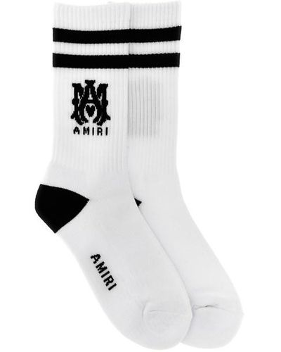 Amiri Contrast Band Socks - Black