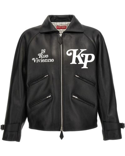 KENZO ' By Verdy' Leather Jacket - Black