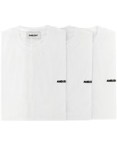 Ambush 3-pack 'tap Shoe' T-shirt - White
