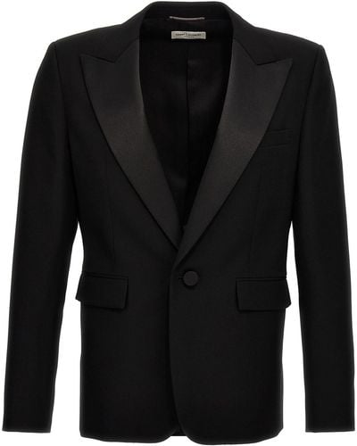Saint Laurent Tuxedo Blazer - Black