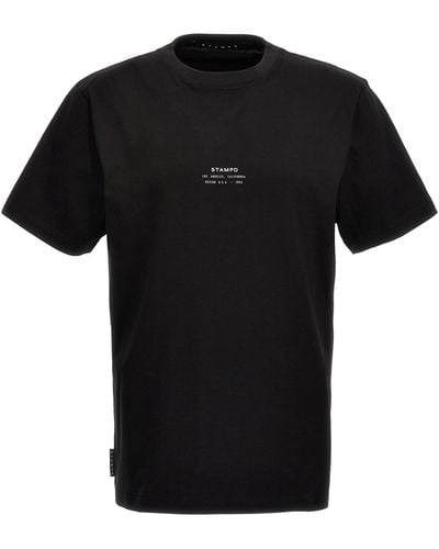 Stampd T-Shirt "Stacked Logo" - Schwarz