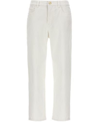 Brunello Cucinelli "Baggy" Jeans - Weiß