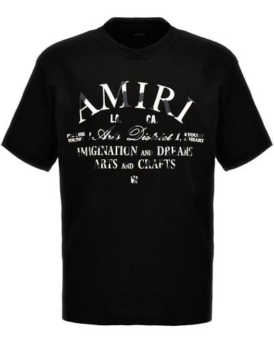 Amiri T-Shirt "Distressed Arts District" - Schwarz