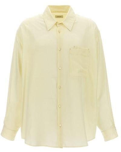 Lemaire 'double Pocket' Shirt - Yellow