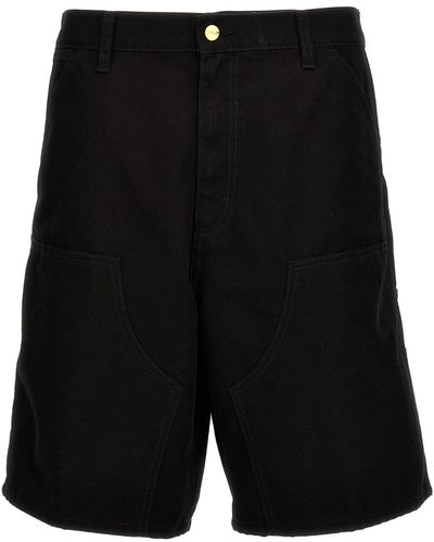 Carhartt 'double Knee' Bermuda Shorts - Black