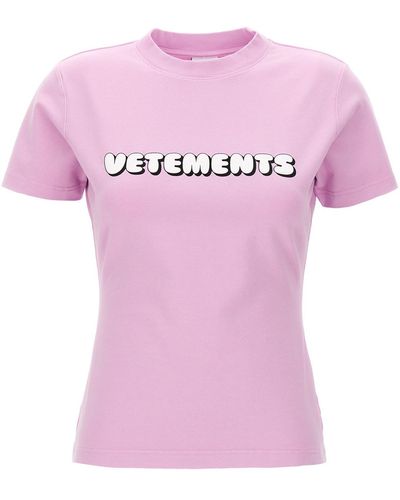 Vetements T-Shirt "Logo" - Pink