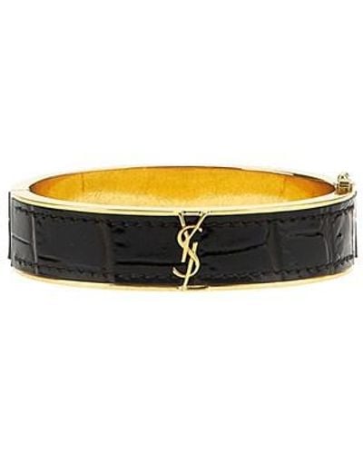 Saint Laurent Bracciale 'Cassandre' - Nero