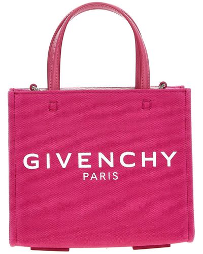 Givenchy Shopper G-Tote Mini aus Canvas - Pink