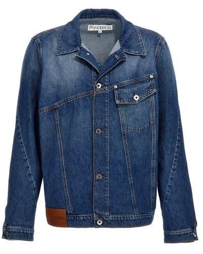 JW Anderson 'twisted Workwear' Denim Jacket - Blue