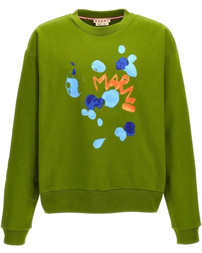 Marni Sweatshirt Bedruckt - Grün
