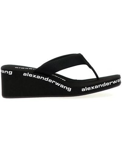 Alexander Wang 'wedge Flip Flop' Sandals - Black