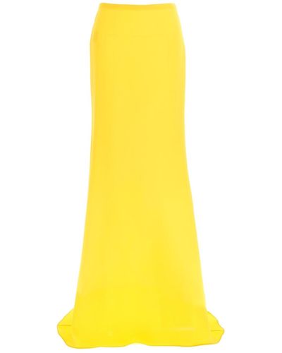 Valentino Garavani Cady Long Skirt - Yellow