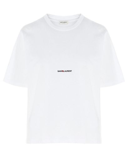 Saint Laurent T-Shirt " Rive Gauche" - Weiß
