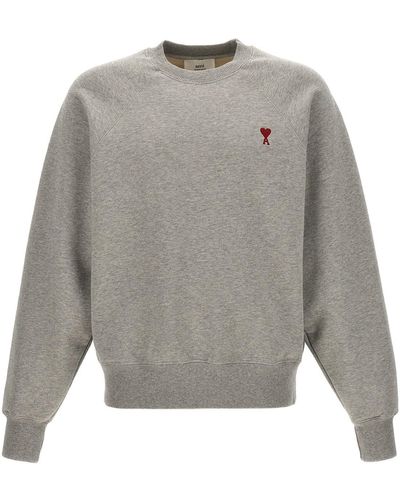 Ami Paris 'ami De Coeur' Sweatshirt - Grey