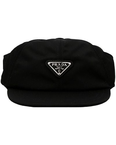 Prada Nylon Dog Logo Cap - Black