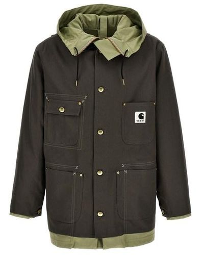 Sacai X Carhartt Wip Reversible Jacket - Green