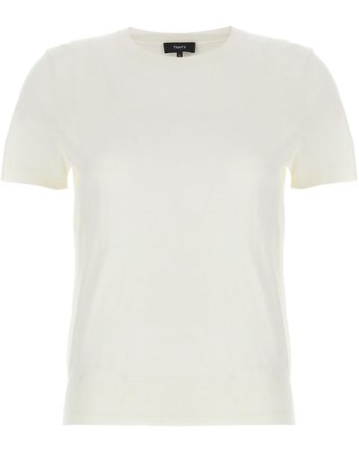 Theory Short-sleeved Jumper - White
