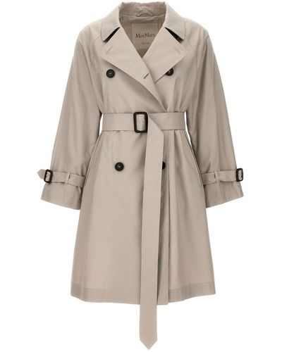 Max Mara The Cube 'titrench' Trench Coat - Natural