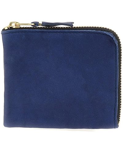 Comme des Garçons 'washed' Wallet - Blue